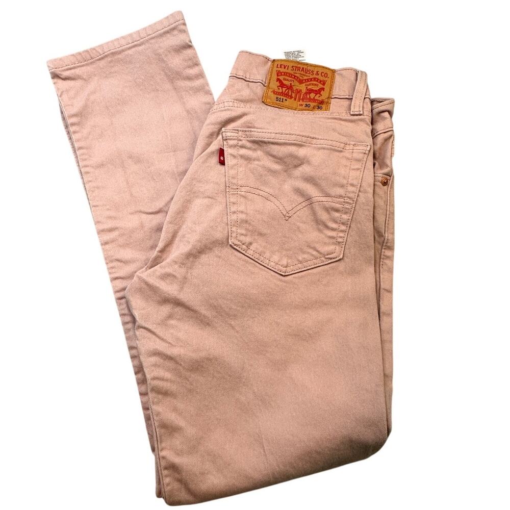 Levi's 511 Slim Fit Mauve Tan Denim Water<Less Jeans 30x30